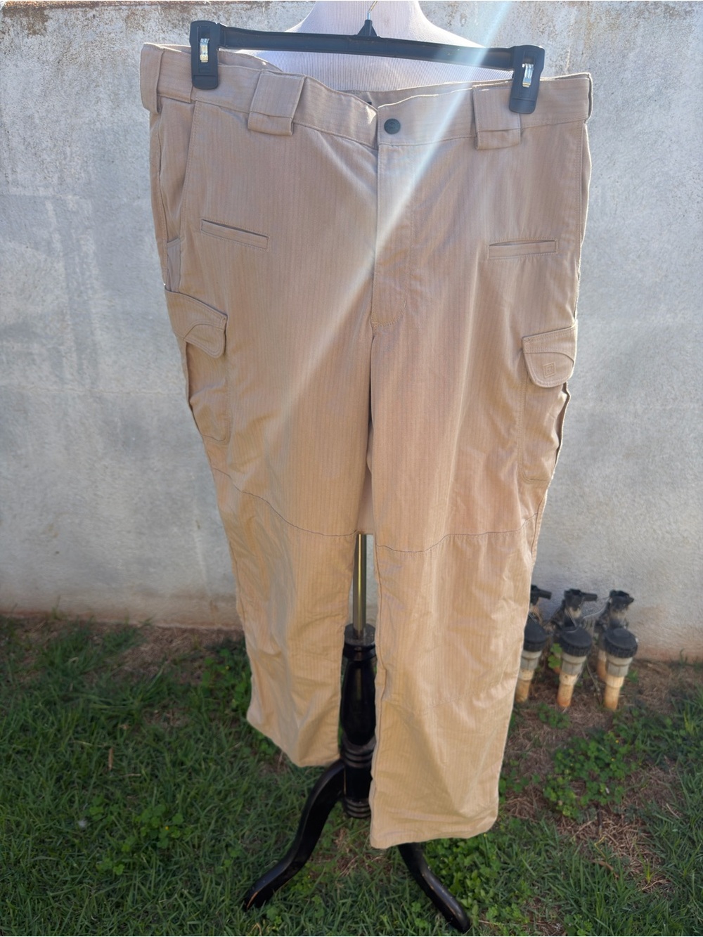 5.11 Tactical Taclite Pro Tactical Cargo Pants Mens 38x34 Beige Workwear